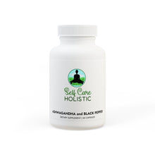 Load image into Gallery viewer, Ashwagandha and Black Pepper Supplement (60 capsules)