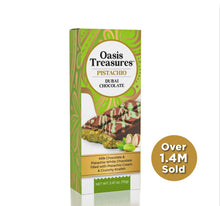 Load image into Gallery viewer, 3 bars Dubai Chocolate Bar Pistachio by Oasis Treasures trio