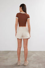 Load image into Gallery viewer, Women's Blank Cropped T-Shirt Two Tone Basic Crop Top Blank: Black / M