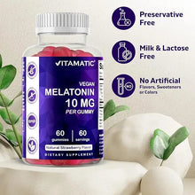 Load image into Gallery viewer, Melatonin 10mg | 60 Vegan Gummies