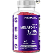 Load image into Gallery viewer, Melatonin 10mg | 60 Vegan Gummies