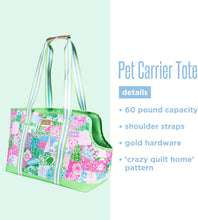 Load image into Gallery viewer, Lily Pulitzer Pet Carrier, Crazy Quilt Home
