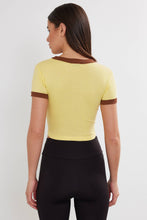 Load image into Gallery viewer, Women&#39;s Blank Cropped T-Shirt Two Tone Basic Crop Top Blank: Black / M
