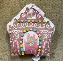 Load image into Gallery viewer, Gingerbread House Pillow
