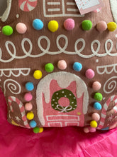 Load image into Gallery viewer, Gingerbread House Pillow
