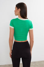 Load image into Gallery viewer, Women&#39;s Blank Cropped T-Shirt Two Tone Basic Crop Top Blank: Black / M
