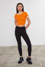 Load image into Gallery viewer, Women&#39;s Blank Cropped T-Shirt Two Tone Basic Crop Top Blank: Black / M
