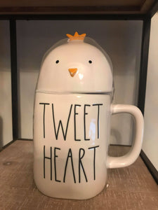 Tweet Heart topper mug
