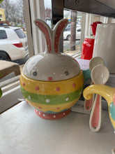 Load image into Gallery viewer, 1 Johanna Parker Easter Dottie Sugar Bowl with Spoon + Lid
