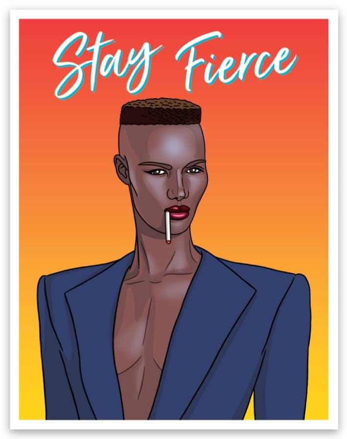 Grace Jones Stay Fierce Sticker